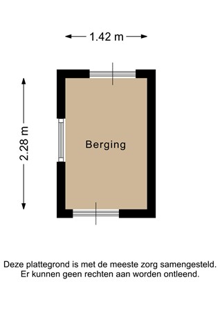 Floorplan - Bachstraat 1, 3131 SB Vlaardingen